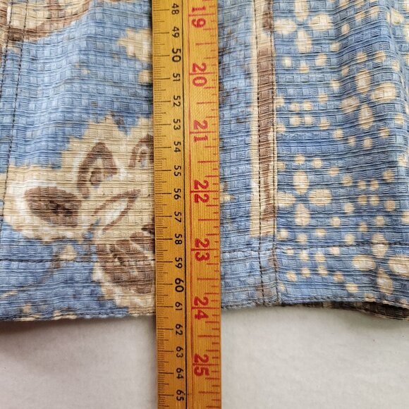 2007 Deadstock Multiples Missy Nantucket Quilted Jacket XL Cotton Brown Blue - Picture 11 of 12